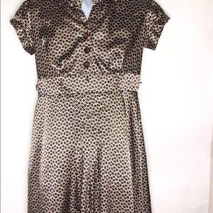 Signature Brown Circle Dress